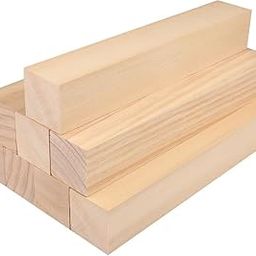 12 Inch Wood for Carving, 4 Pcs Unfinished Wood Craft Cubes, Rectangular Wooden Blocks for DIY Carving, Large Unfinished Whittling Wood Blank Blocks for Kids or Adults (12×1.5×1.5 Inch)-3