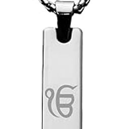 Ik Onkar Spiritual Necklace for Men | Stainless Steel Religious Pendant Tag | Sikh Jewelry Locket Chain | Waterproof, Skin-Friendly, Anti-Rust | Religious Jewelry Gift, Anti-Rust.-image-22