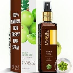 PYOURA Healthy Scalp Hair Growth Amla Spray Serum, Non-Sticky Hair Mist for Dry Itchy Scalp, Dandruff & Heat Protection, Helps Improve Henna Tone, Natural Ayurvedic Herbal Extract of Fresh Amla, 100ml-33