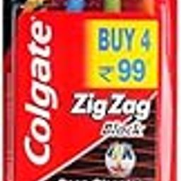 Colgate Zig Zag Black Soft Toothbrush Saver Pack - 4 Brushes-49
