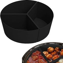F FABOBJECTS® Silicone Slow Cooker Liners | Silicone Pot Slow Cooker Liners | Slow Cooker Divider Silicone Insert, Leakproof, Easy to Clean & Dishwasher-picture-18