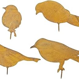CALANDIS™ Rust Birds Garden Decoration Photo Props for Garden Gates Windowsills Patio Style A | Statues & Lawn Ornaments | Garden Dacor | Yard, Garden & Outdoor Living-image-50