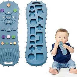 FunBlast Teether for Babies - Silicone Remote Teether for 3+ Month Baby & Toddlers, Teething Toys for Babies and Toddlers, Helps Biting Skills Development, Activity Toys for Babies (Blue-)-13
