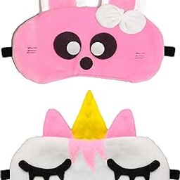 JUZZII Velvet Cute Unicorn and Baby doll Sleeping Eye Shade mask for Men Women Girls Boys Kids - Model No.35-27-image-36