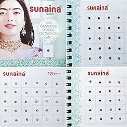 SUNAINA (Original) New Mini Spiral Multicolor Kundan Stone Multicolor 120 Bindi Book Self-Adhesive For Women & Girl (Size-103)-27