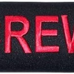 Crew Luggage Handle Wrap (Black and Red) - Velcro - Luggage Wrap - Fabric - Compatible with Various Vehicles-0
