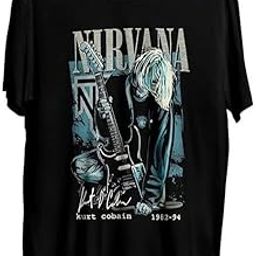 Unisex Regular Fit Pure Cotton Round Neck Nirvana Graphic Printed T-Shirt| Regular & Casual Wear Half-Sleeves Tshirts-image-5