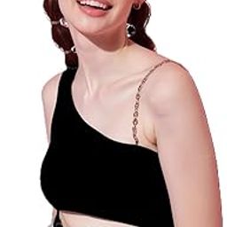 Asymmetrical one-Shoulder Crop top-image-3