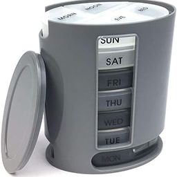 Pills Box for Medicine for Storage Pills Organizer 7 Day Pills Medicine Storage by Drake (Multi Color)-10