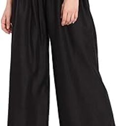 TAG 7 Women's Rayon Loose Fit Palazzo Solid Soft Plain Design with Elastic in Size - 28,30,32,34,36,38 (Pack of 2| Black and Navy Blue)-image-40
