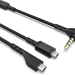 Replacement Arctis Headset Cable Audio Cord Compatible with SteelSeries Arctis 3,Arctis 5,Arctis 7,Arctis Pro Wireless,Arctis Pro w/Detachable Gaming GameDac Headset with 3.5mm Converter Audio Cable-picture-20