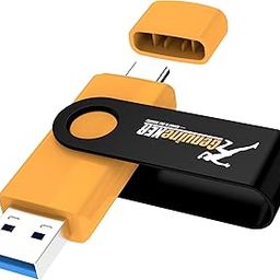 GenuineXER Premium 2-in-1 Stylish 32GB Flash Drive Type C Pendrive | 3.0 Swivel Dual OTG Pendrive | Compatible with Smartphones/Tablets/PC/Laptop (Orange, 32GB)-image-97