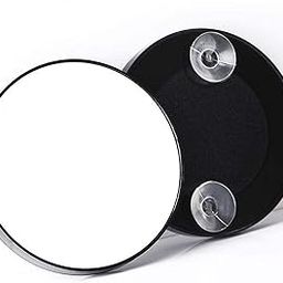 Gnanishwa 10X Magnifying Makeup Mirror with Suction Cups – Round Black Mirror for Skincare, Shaving & Travel Use-98