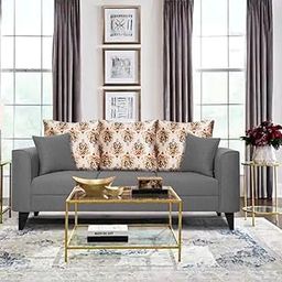 Blisscraft Leonora 3 Seater Fabric Sofa Set (Dark Grey)-image-77