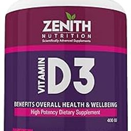 Zenith Nutrition Vitamin-D3 120 Veg Capsules | Support for Your Heart, Bones & Teeth | Lab tested-21