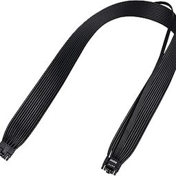 PCIe 5.0 Cable, 16AWG ATX 3.0 12VHPWR PCIE Cable, 600W Male to Male 16 (12+4) Pin PCIE5 Cable for RTX 4090TI, 4080TI, 3090TI, Compatible for MSI, Gigabyte, GameMax, Thermaltake Power Supply, Black-image-23