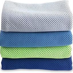 BROOKITCHEN Cooling Towels (40"x12"), Cooling Towel for Neck and Face, Soft Breathable Chill Ice Towel, Stay Cool Sweat Rags for Gym, Yoga, Workout, Exercise, Sport, Beach, Camping, Cruise (6)-image-56