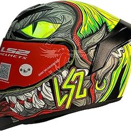 LS2 Helmets - FF352 Rookie - Fizzle - Single Clear Visor | Sharp 4 Star Rated | ECE and ISI Certified | Full Face Helmet | with Anti Fog Lens | Matt Black Yellow - (2XL - 600 MM)-image-43