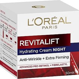 L’Oréal Paris Anti-Ageing Night Cream, With Pro-Retinol and Fibrelastyl, Hydrated & Smoother Skin, Revitalift, 50ml-image-43