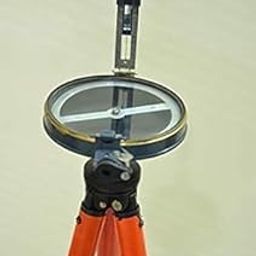 Aluminum and Brass Mix Prismatic Compass with Stand and Box 125 mm 5" inch-15