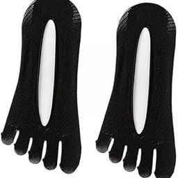 3xFive Toe Socks Lightweight Soft Sports Short Socks for Sports Outdoor Ladies Black|Clothing Shoes & Accessories | Womens Clothing | Hosiery & Socks-image-60