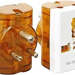 Hi-Plasst 6a to 16a Converter Plug | 5 Amp to 15 Amp Converter Plug with 2 Extra sockets (Jumbo 16a, 1) (Jumbo 16a, 1)-1