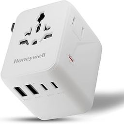 Honeywell Universal Travel Adapter 45W, 7 in 1 Fast Charging, QC3.0/PD, Universal & US Socket, 3 Type C, 2 USB A, Overload & overvoltage Protection, International Adapter for EU, US, UK & CN/AUS-picture-48