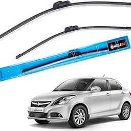 Wheelyfine Windshield Car Wiper Blades Frameless Water Repellant Scratch Proof Cleaning Wiper Blades Refills Suitable for Maruti Dzire (2012-2017) Dr 21"/Pa 18"-31