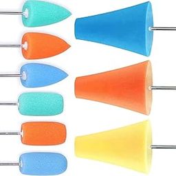 DIY Crafts Sponge Buffing for Automotive Car Wheel Hub Care, Metal Polish Buffing Polishing Ball for Aluminum and Stainless Steel As 1st Image (9x, Cones)-picture-15