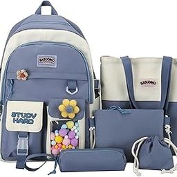 HomeCloud 5Pc Stylish Multifunctional Changing Diaper Bag with Large Capacity, Waterproof Design, Stroller Strap | Flower_Design-0