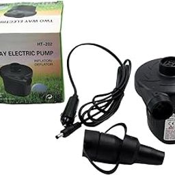 Draventa Multi-Purpose Electric Air Pump Without Valve Adaptors for Quickly Inflates/Deflates Sofa, Bed, Swimming Pool Tubes, Toys, Air Bags-image-6