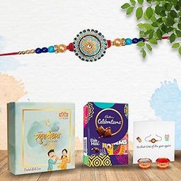 Gifticon Rakhi with Chocolate for Brother - Rakhi for Brother with Chocolate Gift Hamper-image-95