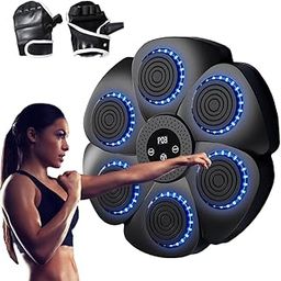 Earwig Smart Music Boxing Machine Bluetooth Musical Boxing Machine,Wall-Mounted Boxing Machine,with Boxing Gloves,with 9 Modes and 18 Speeds with LED Light Bluetooth Sensor,for Kids & Adults (EW-03)-30