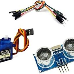 AVS COMPONENTS SG90 Servo motor Ultrasonic Sensor and 10 Pcs Male to Female jumper wire kit For DIY & Science Project-7