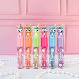 Cute Rabbit Moisturizing Lip Gloss Set (Pack of 6)-image-1
