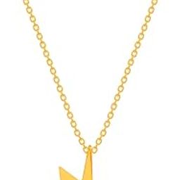 Gold Plated Chain Pendant Lightning Bolt Necklace for Men and Women-image-3