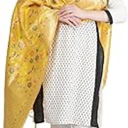 Women's Floral Silk Blend Dupatta Chunni Width 1 Meter, Length 2.5 Meter-picture-50
