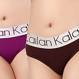 Cailan Kalai Stretch High Waist, Imported Hipster Panty for Women Daily Use with Outer Elastic N-Fresh Anti-Microbial (Combo Pack of 2 Panties)-picture-43