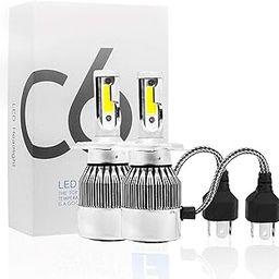 C6 12V H4 Car LED Headlight Cool White (Set of 2)-18