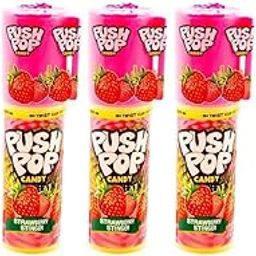 Push Pop Candy Sweet And Refreshing Strawberry Fruit Flavor Powder Each 10gm (Pack Of 5) Imported-picture-29