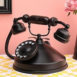 Roomattic Old Round Telephones Table Decorative Showpiece-image-50