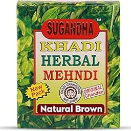 Sugandha Khadi Herbal Mehndi Powder 240 Gm Pack of 3 (Natural Brown)-image-17