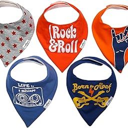 Infancy Dreams Bandana Baby Bibs For New Born Baby - Music Edition (0-12 Months)-18
