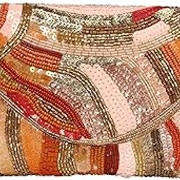 Women Girls Multi Hand Embroidered Envelope Clutch Bag Purse for Wadding Party-image-47