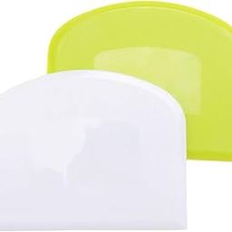 SHIPLORD® Food-Safe Plastic Dough Scraper Set - 2 Pack Flexible Bench Scrapers for Baking Cooking & Cleaning - Durable Easy-to-Clean Kitchen Tool-image-14