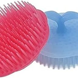 OJ Portable Pocket Scalp Massage Comb For Hair Styling Round Brush Easy Hand Grip Shampoo Comb Small Manual Hair Massager Shower Brush Hair Comb Washing Tool For Womens Mens, Multi Color,-image-23