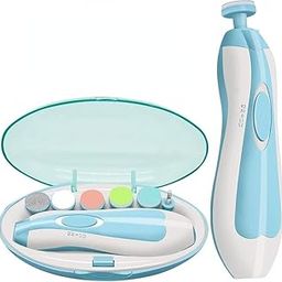 Wyvera Baby Nail Trimmer New Born with Lights | Electric Baby Nail Cutter 0-6 Months with Multiple Filer Heads Adjustment | New Born Baby Products, Pack of 1-image-34