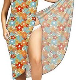 Women Beach Wear Bikini Cover Up Fashion Sweet Floral Print Slim Strap Dress Backless Beach Dresses Swimwear for Women, L-picture-33