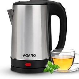 AGARO Sonnet Electric Kettle, 1.5L, 1500W, Stainless Steel Body, Quick Boil, Water Boiler, Hot Water Kettle , For Making Black Tea & Black Coffee, Instant Noodles, Auto Shut Off, Cool Touch Handle-picture-24
