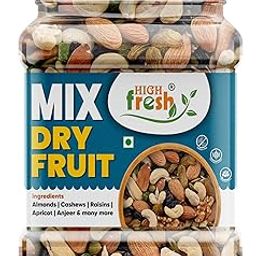 HighFresh 100% Natural and Premium Healthy Mix Dry Fruits and Nuts 500 GM | Healthy for Every Occasion Dry Fruits Nuts | Almonds | Cashew | Kishmish | Apricot | Black Raisins | Dried Kiwi-image-27